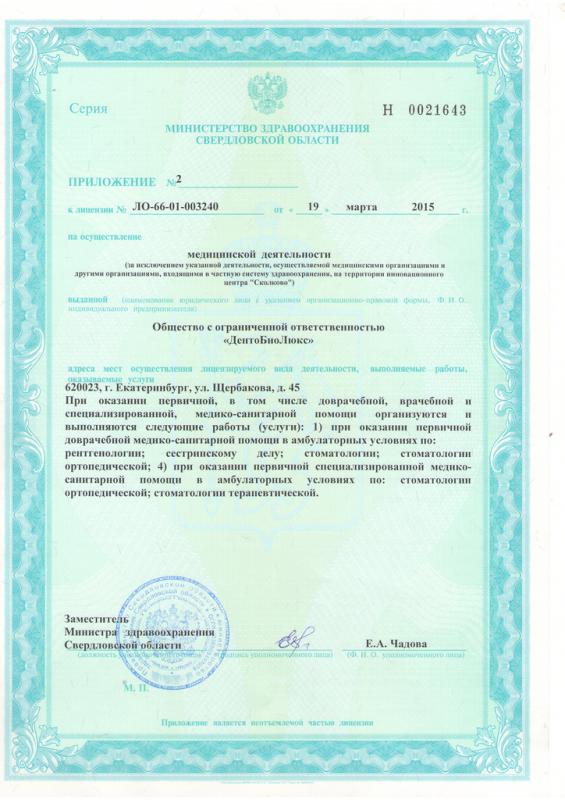 Лицензия - Щербакова